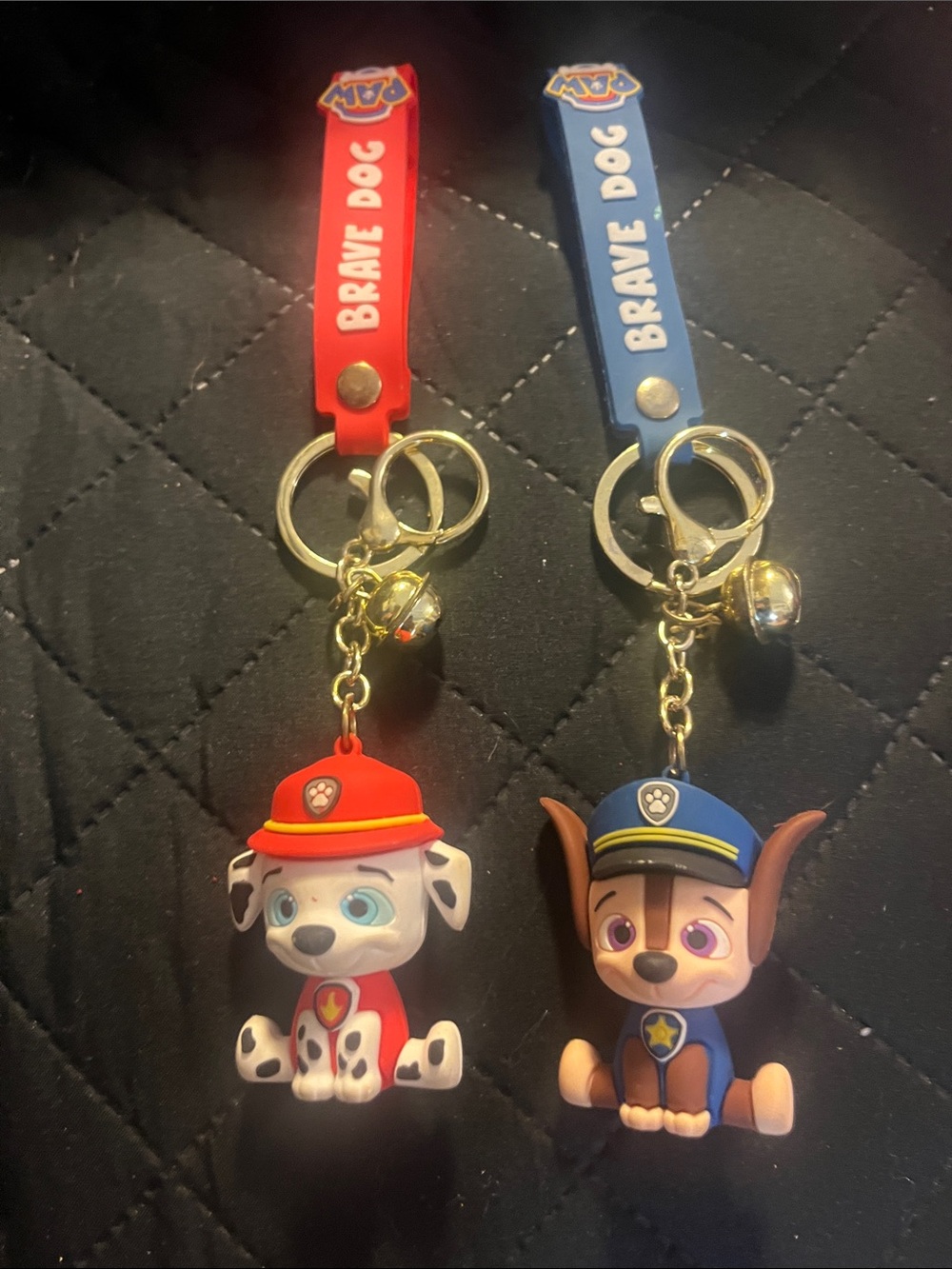 Patrol Kids Keychain Set - Red Marshall & Blue Chase NWOT 366